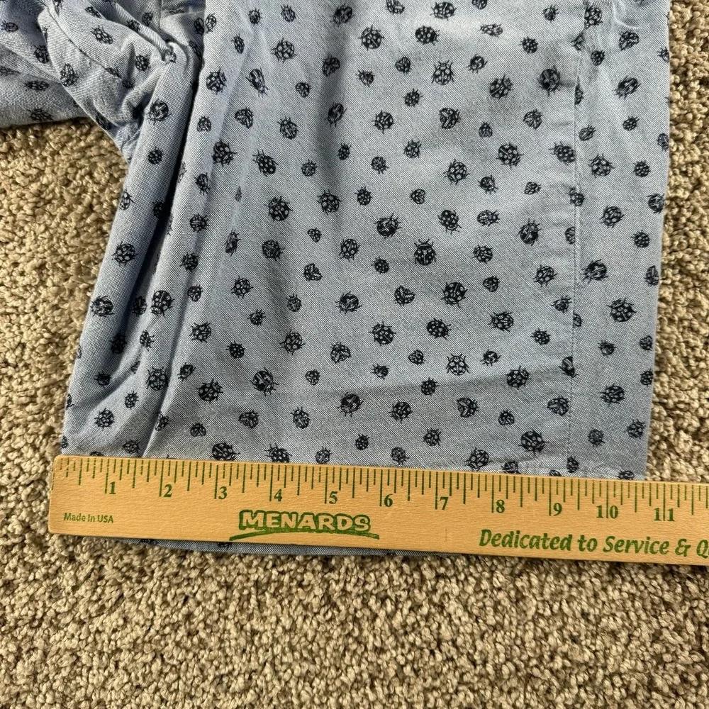 Vintage Polo Ralph Lauren Golf Shorts Mens 33 Blue Ladybug Print Chino 9